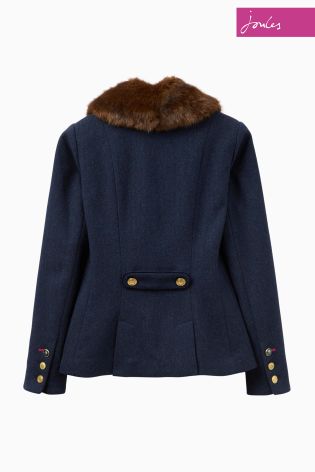 Joules Willa Navy Tweed Jacket
